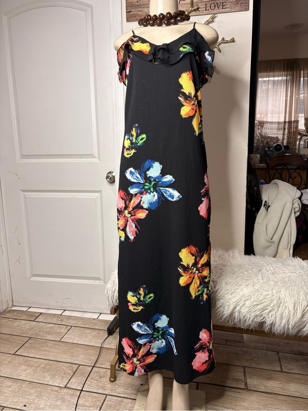 Mossimo maxi floral dress size XS